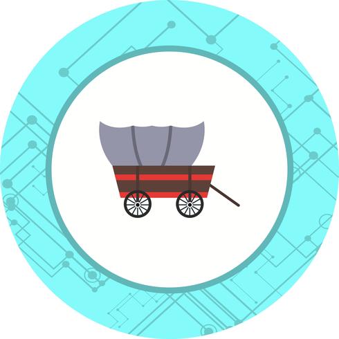 Diseño de iconos de vagones vector