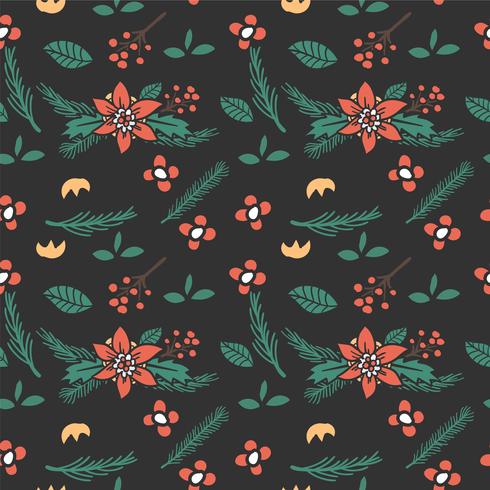 flower seamless pattern, floral pattern vector