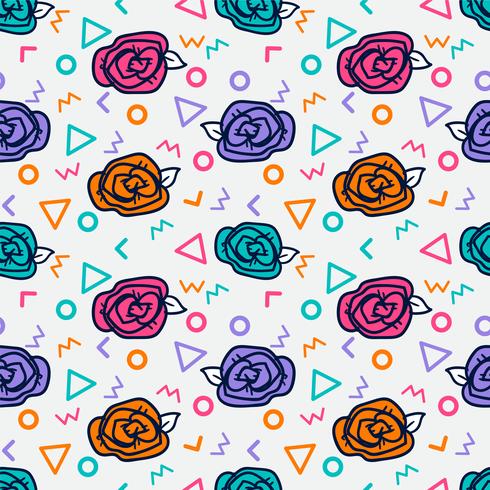 flower seamless pattern, floral pattern vector