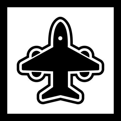 Diseño de icono de avión vector