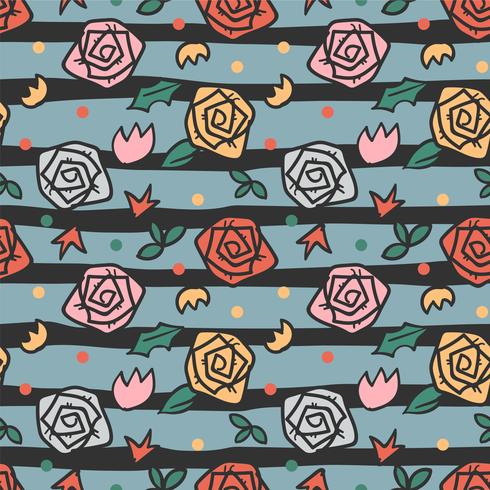 flower seamless pattern, floral pattern vector