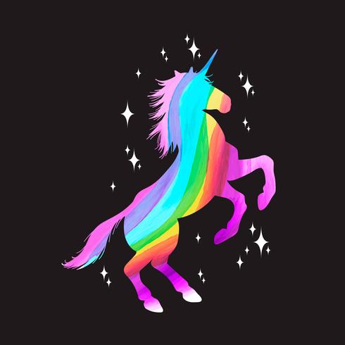 Download Mythology illustration set of unicorn silhouette, unicorn ...