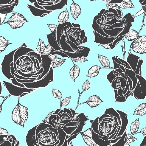 Rose Seamless pattern, flower seamless pattern, vector floral seamless pattern