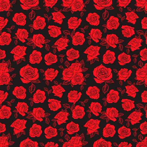 Rosa patrón sin costuras, patrón de flores sin fisuras, vector patrón floral sin fisuras