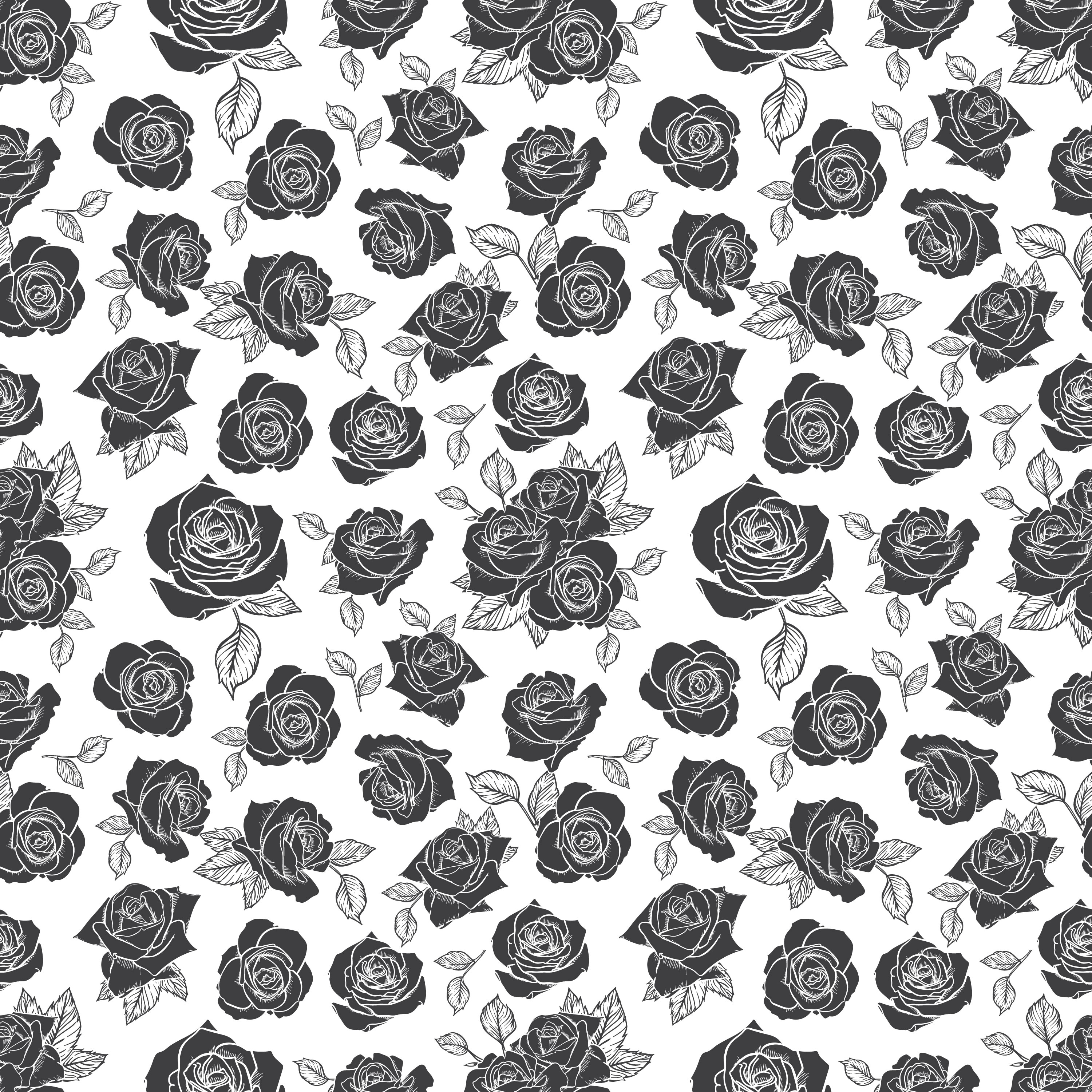 Rose Seamless pattern, flower seamless pattern, vector floral seamless ...