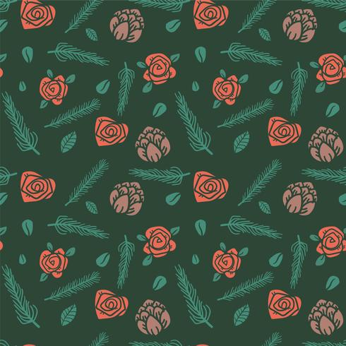 flower seamless pattern, floral pattern vector