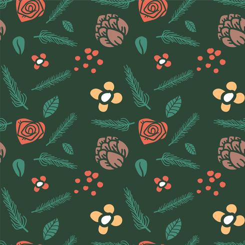 flower seamless pattern, floral pattern vector