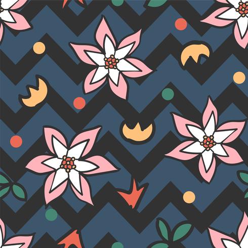 flower seamless pattern, floral pattern vector