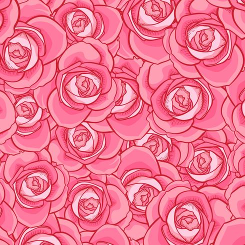 Rose Seamless pattern, flower seamless pattern, vector floral seamless pattern