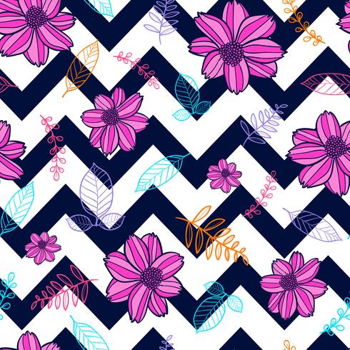 flower seamless pattern, floral pattern vector