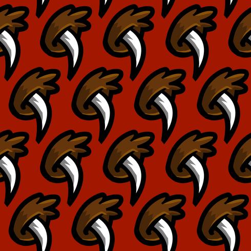 Grizzly bear claw vector illustration