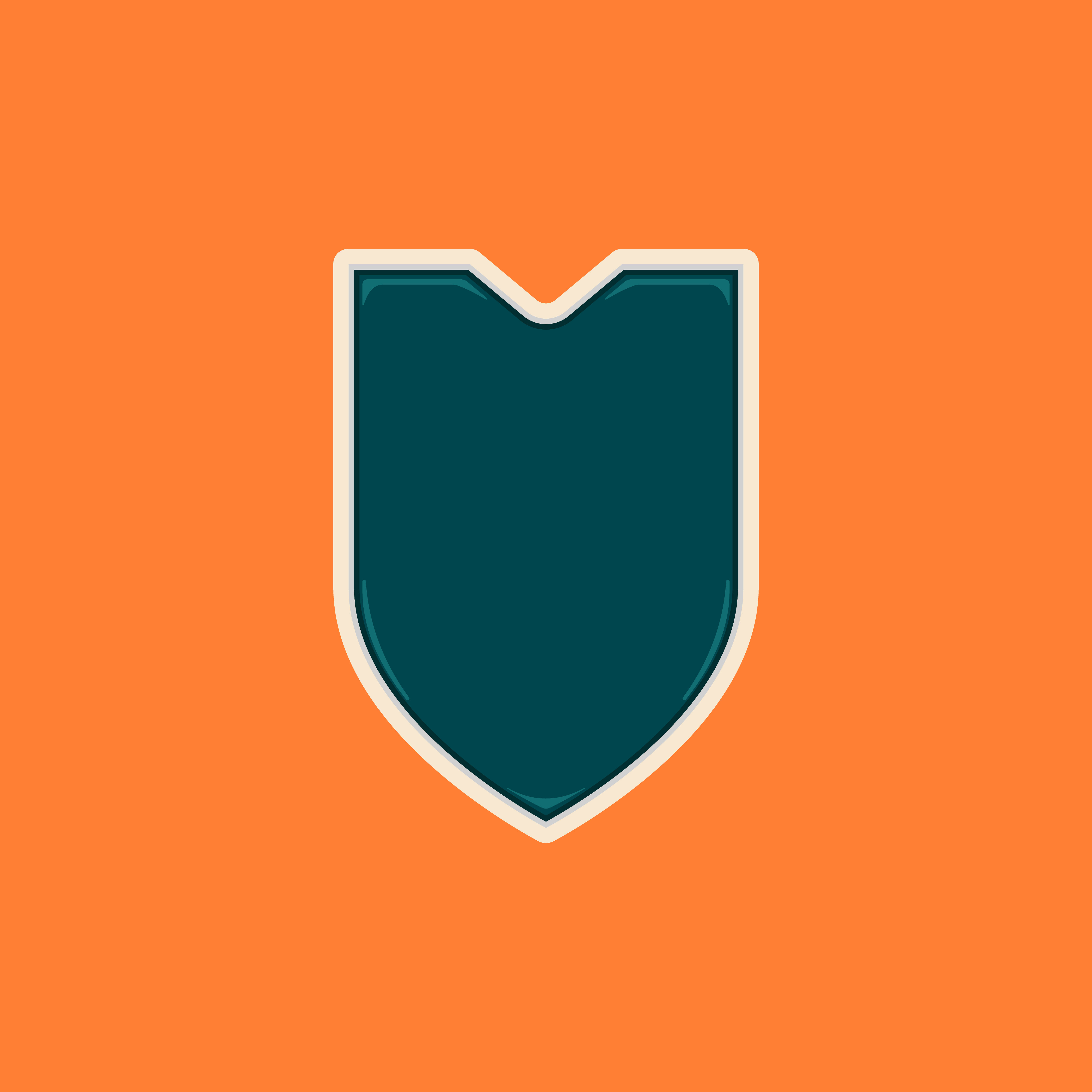 Glossy with v shape blank shield badge or insignia 506853 Vector Art at