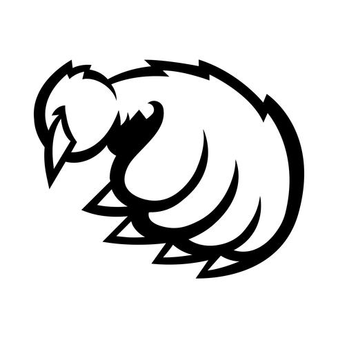 Grizzly bear claw vector illustration