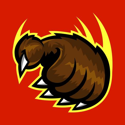 Grizzly bear claw vector illustration