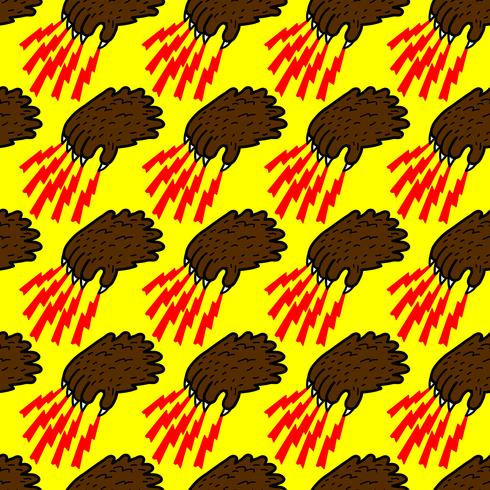 Grizzly bear claw vector illustration