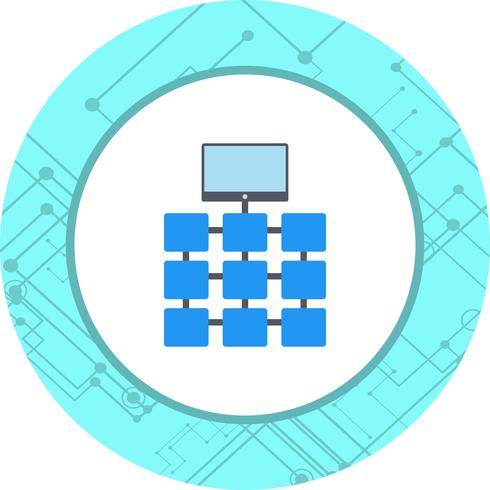 Network Icon Design vector