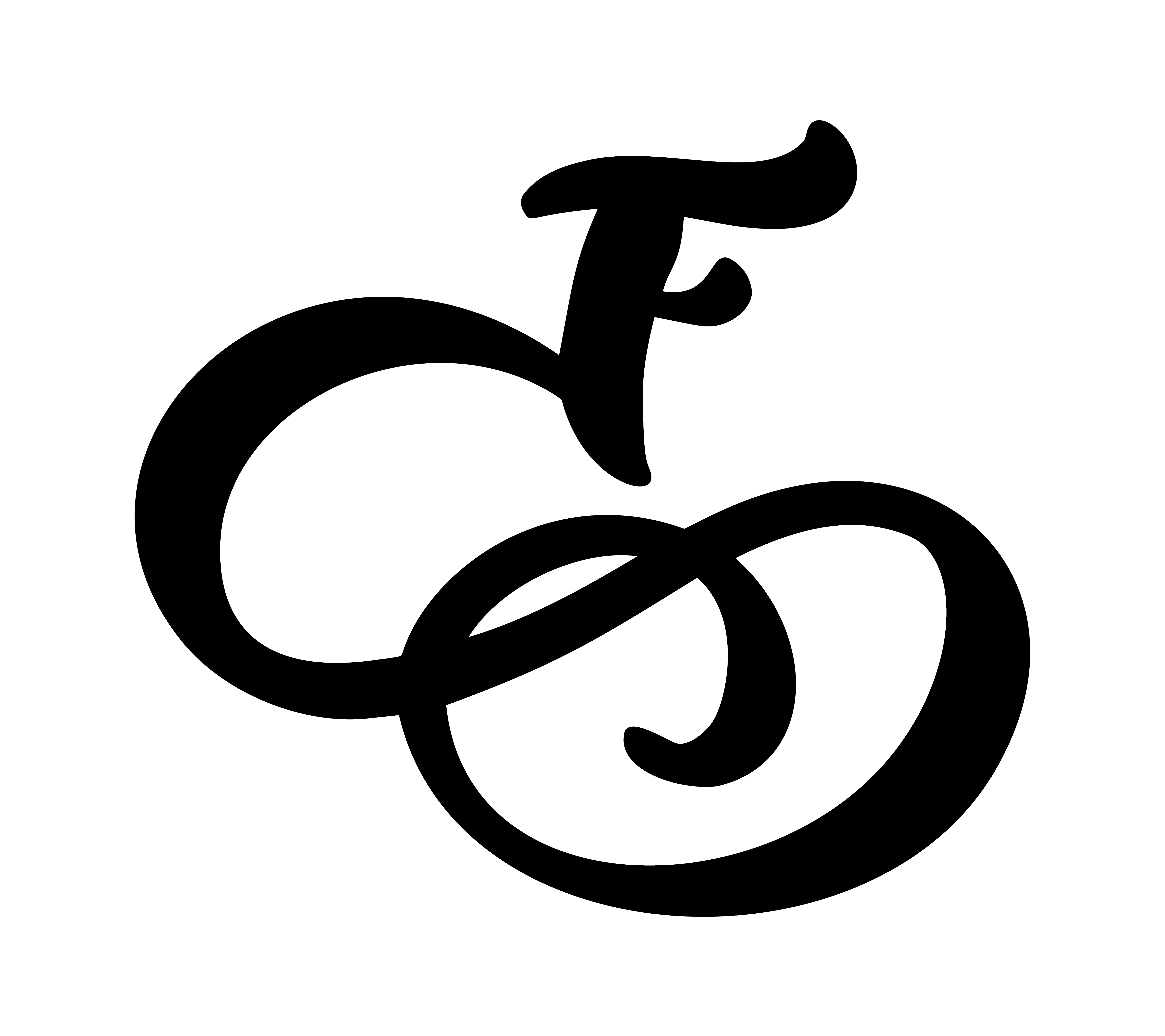 Download Vector vintage monograma floral letra F. Elemento de caligrafĂa florecer. Muestra dibujada a ...