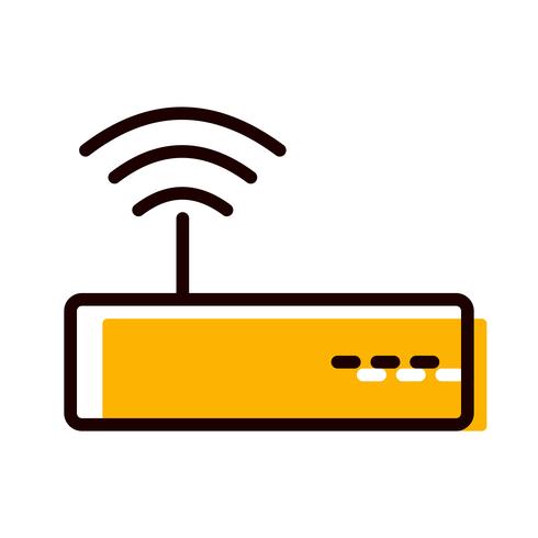 Diseño de icono de wifi vector