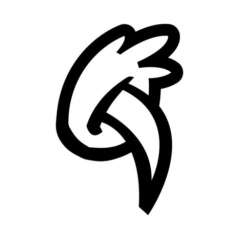 Grizzly bear claw vector illustration
