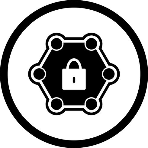 Protected Network Icon Design vector