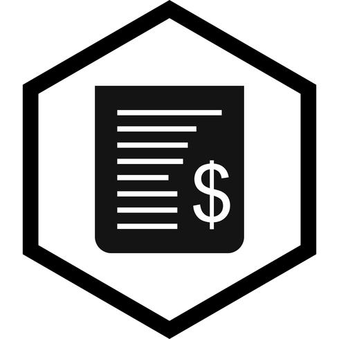 Receipt Icon Design vector