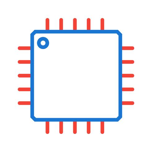 Processor Icon Design vector