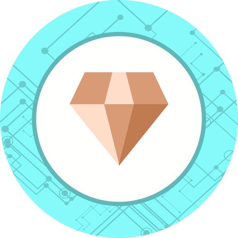 Diseño de icono de diamante vector