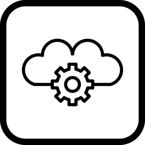 Configuración de iconos en la nube vector