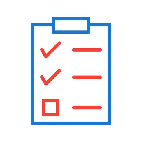 Checklist Icon Design vector