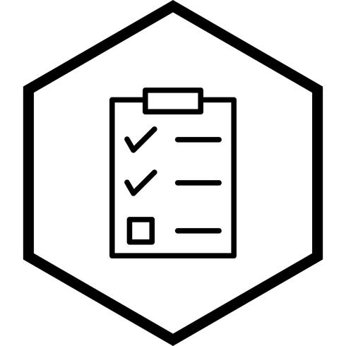 Lista de verificación icono de diseño vector