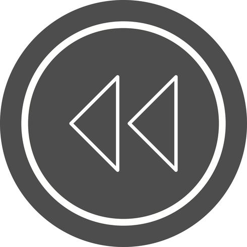  Backward Arrows Icon Design vector