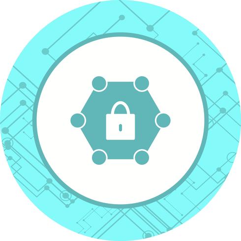 Protected Network Icon Design vector