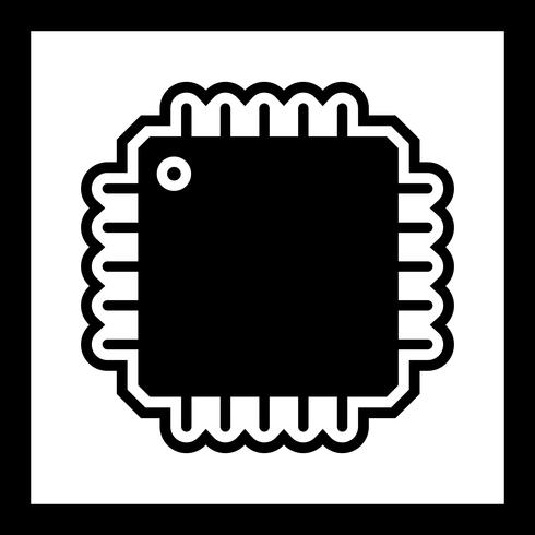 Processor Icon Design vector