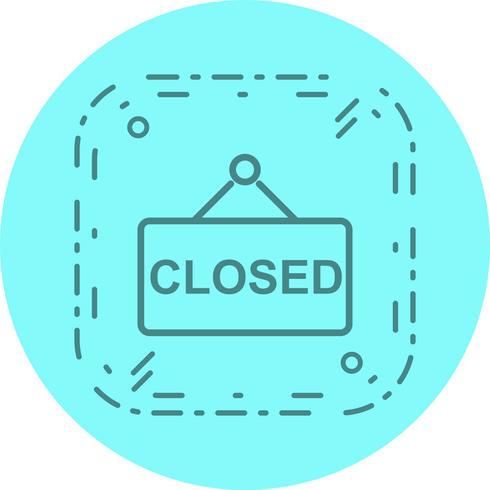 Closed Sign Icon Design vector