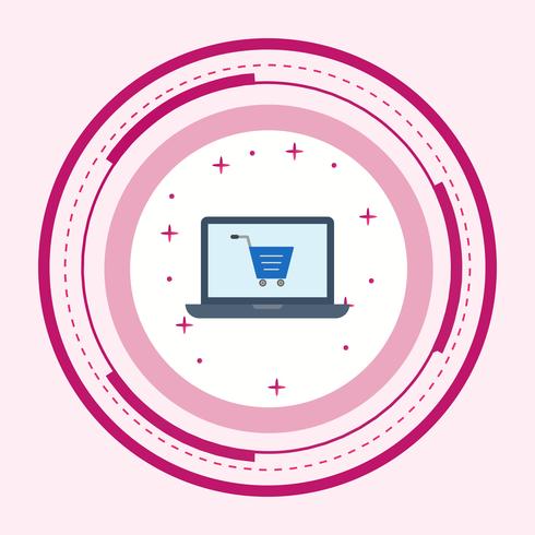 Online Shopping Icon Design vector