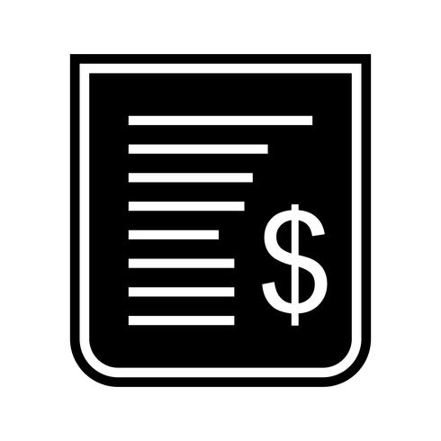 Receipt Icon Design vector