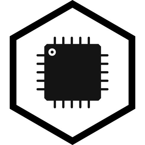 Processor Icon Design vector