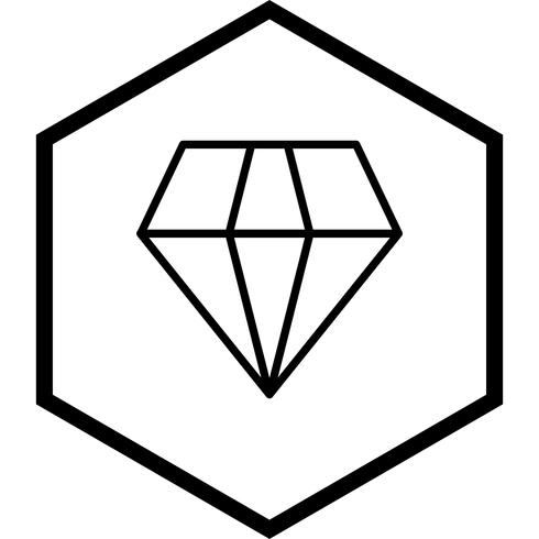 Diseño de icono de diamante vector