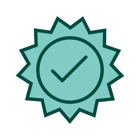 Valid Stamp Icon Design vector