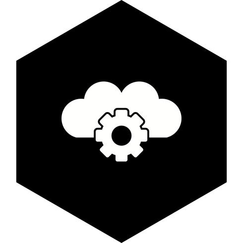 Cloud Settings Icon Design vector