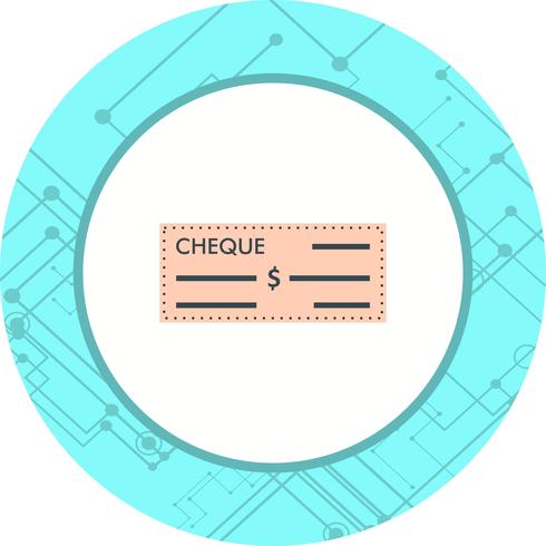 Cheque Icon Design vector