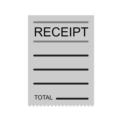 Receipt Icon Design vector