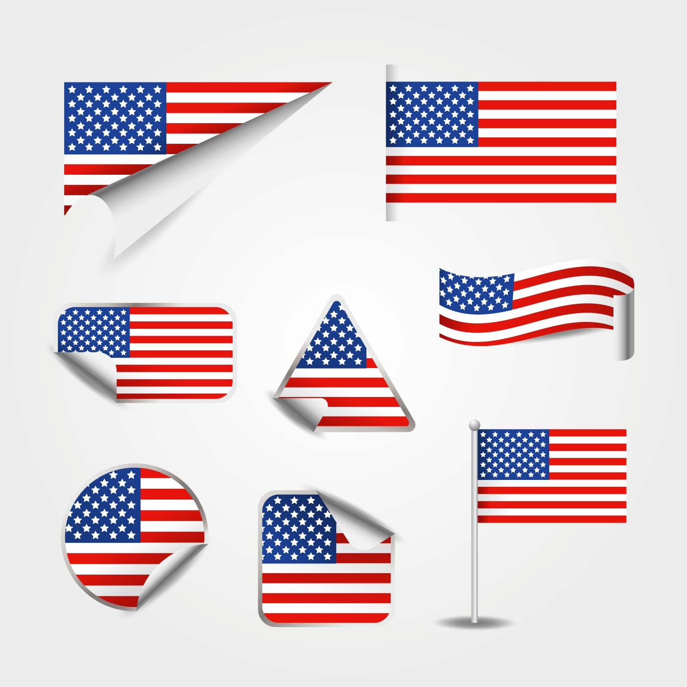 Download American Flag Vector - Download Free Vectors, Clipart ...