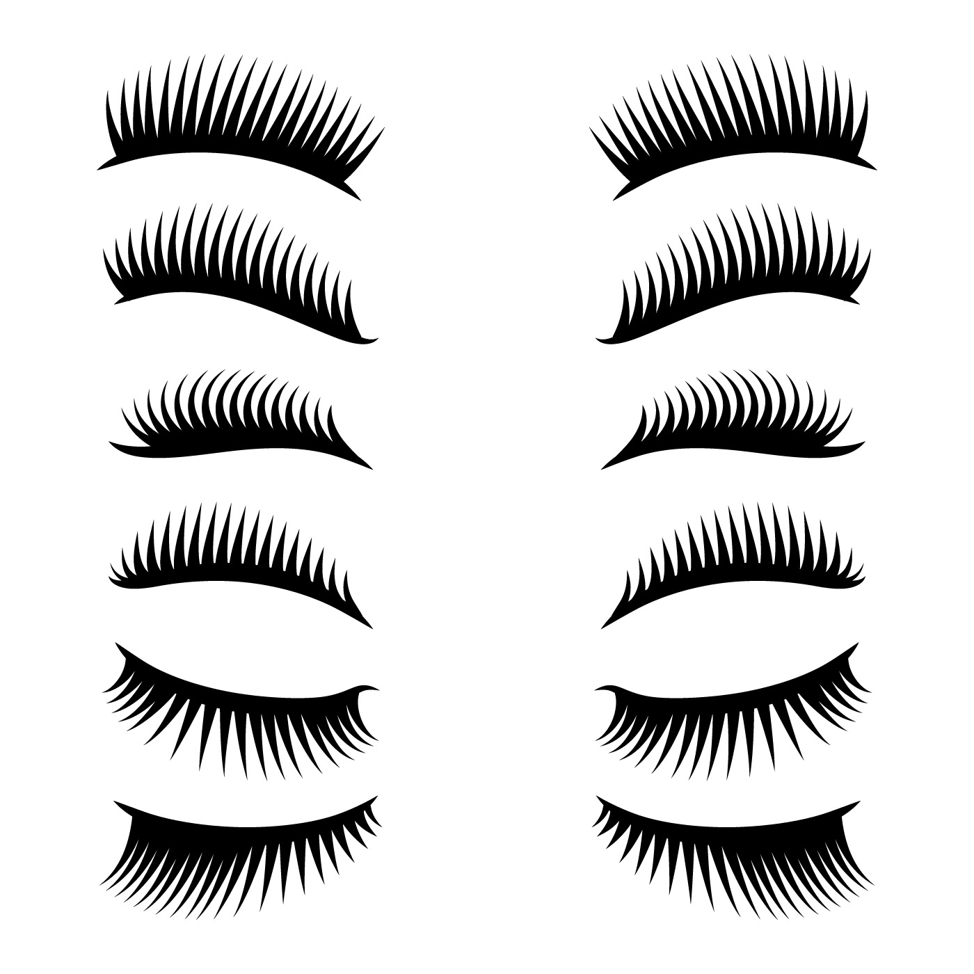 eyelashes clipart set 508514 Vector Art at Vecteezy