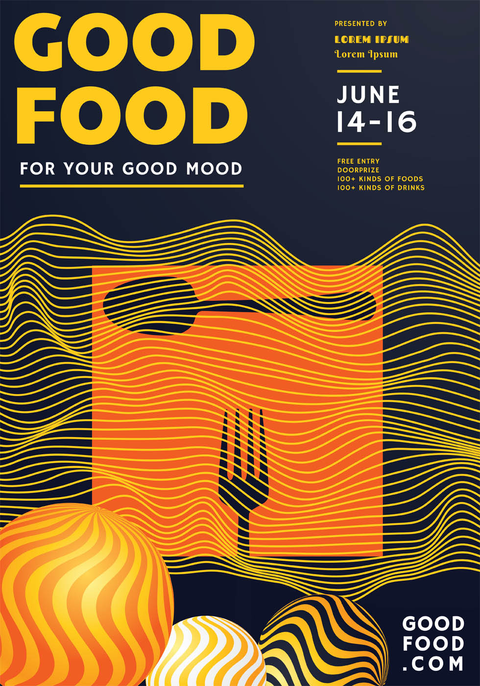 Food Festival Poster Design 508555 Vector Art at Vecteezy