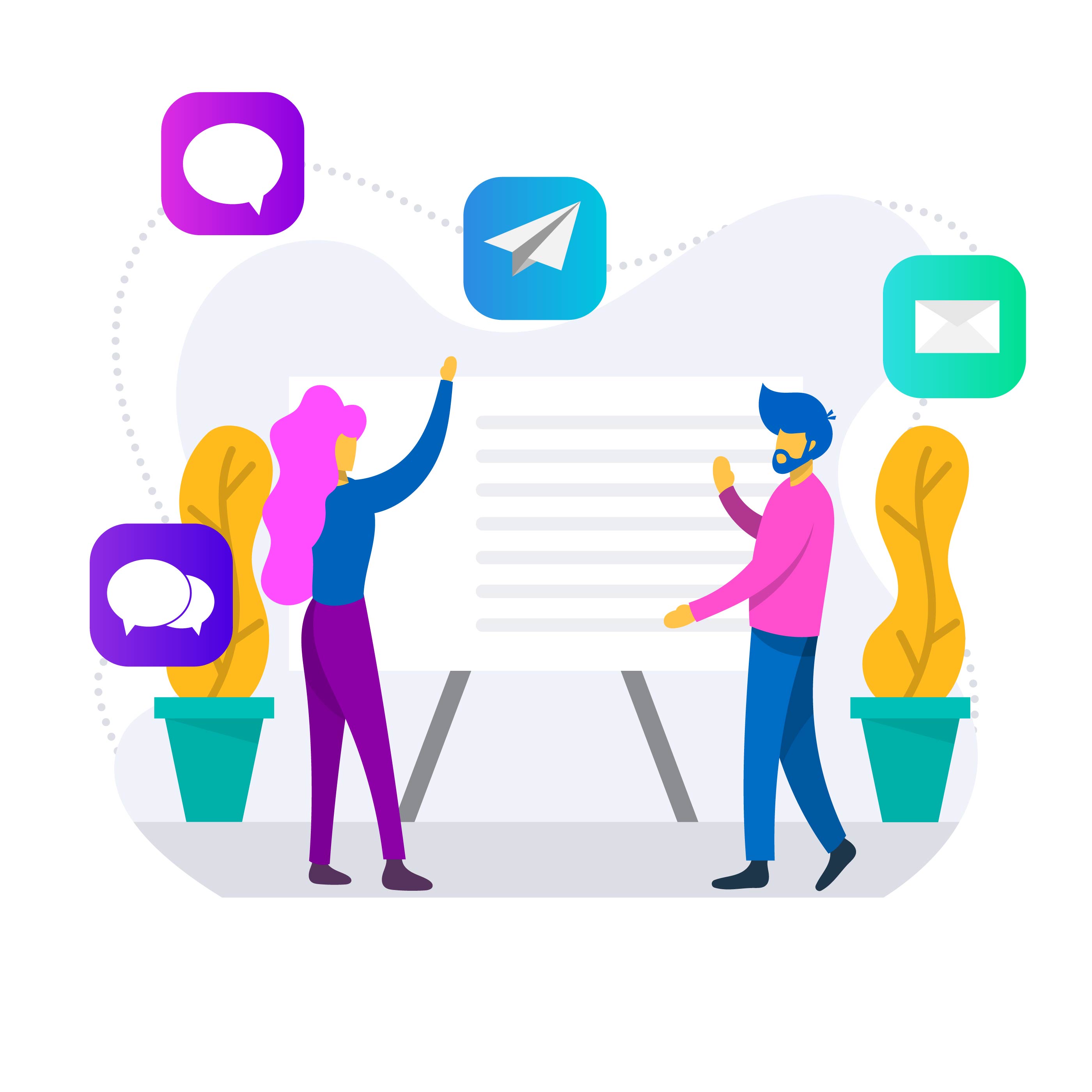 Маркетинг векторная графика. Бизнес иллюстрации. Сбор и анализ информации. Уведомление вектор. Флэт иллюстрация.