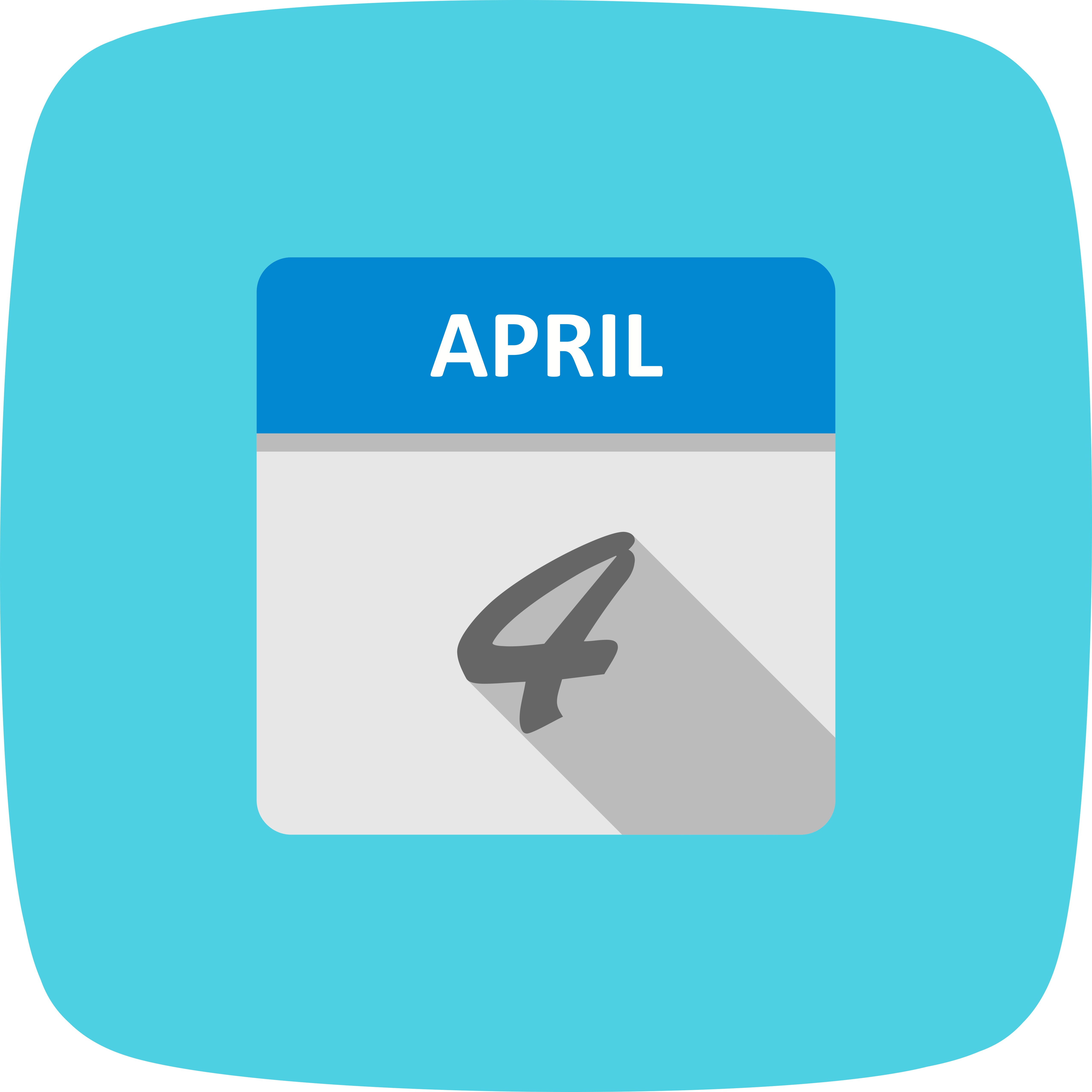 April 4th Date on a Single Day Calendar 508644 Vector Art at Vecteezy