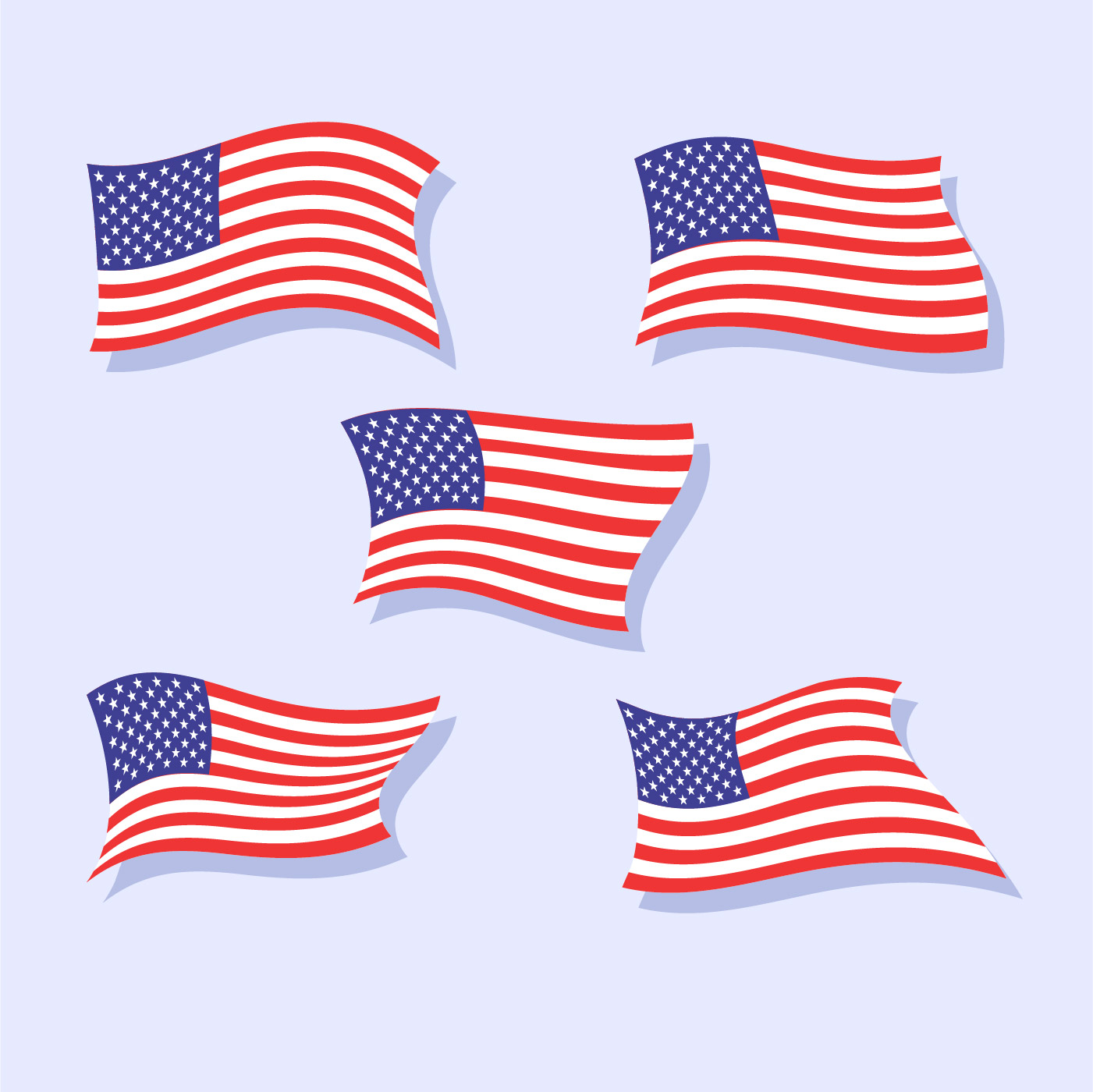 Download american flag set - Download Free Vectors, Clipart ...