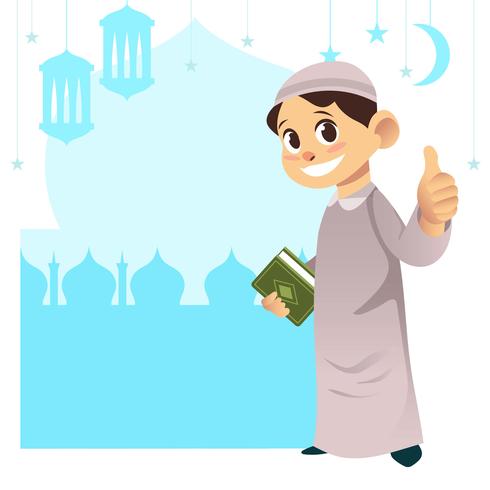 Muslim Boy vector