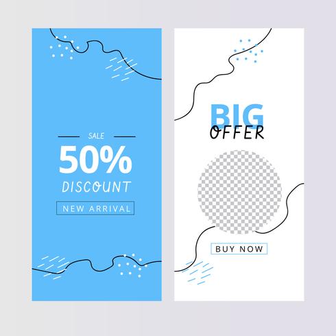 Organic Instagram Stories Templates vector